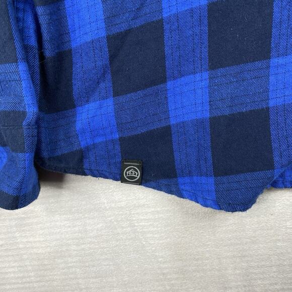 Stormtech Performance Flannel Shirt Mens XL Buffalo Plaid Blue Lumberjack Winter - Picture 5 of 12